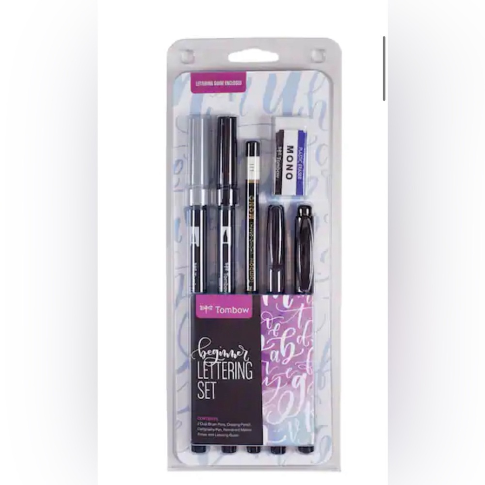 Tombow 6 Piece Beginner Caligraphy Lettering Set